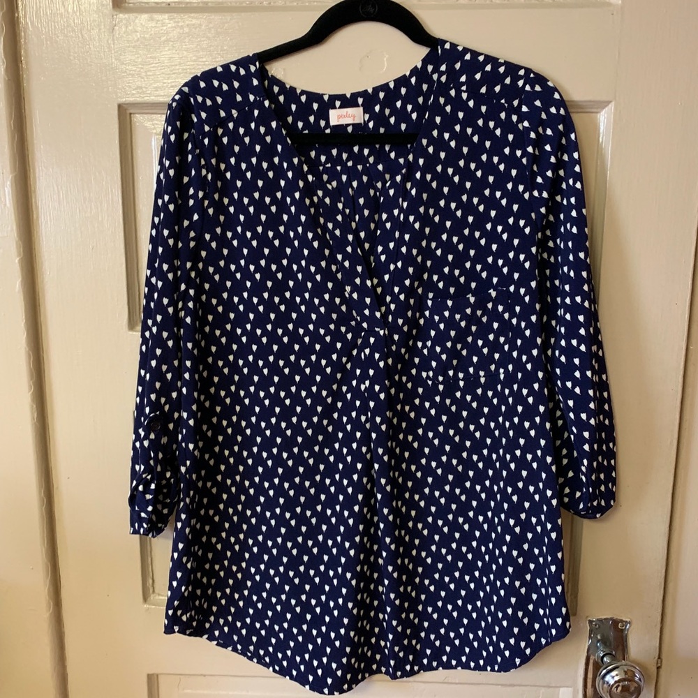 Navy blouse